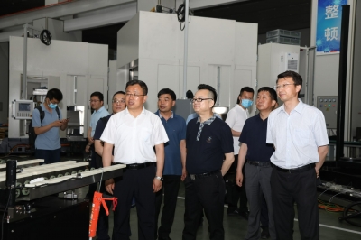 2021年6月10日寧夏回族自治區(qū)銀川市委副書記、市長趙旭輝一行天通考察指導